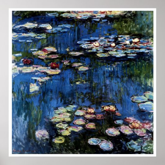 Waterlilies; 1914, ingediend door Monet Poster (Voorkant)