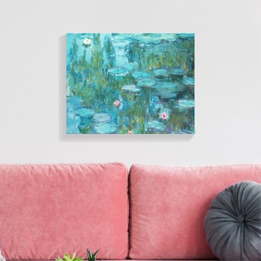 Waterlilies (1915) canvas afdruk (Insitu (Woonkamer))