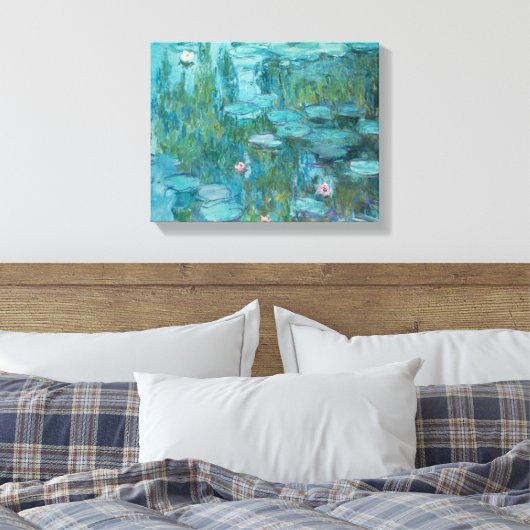 Waterlilies (1915) canvas afdruk (Insitu (Slaapkamer))