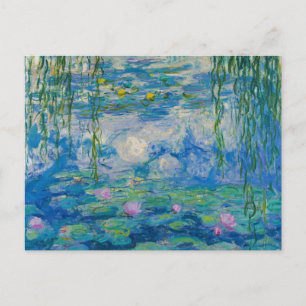 Waterlilies, 1916-1919 by Claude Monet Briefkaart