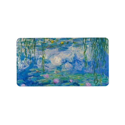 Waterlilies, 1916-1919 by Claude Monet Etiket (Voorkant)