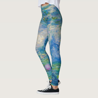 Waterlilies, 1916-1919 by Claude Monet Leggings