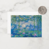 Waterlilies, 1916-1919 by Claude Monet Notitiekaartje (Voorkant / Achterkant in situ)