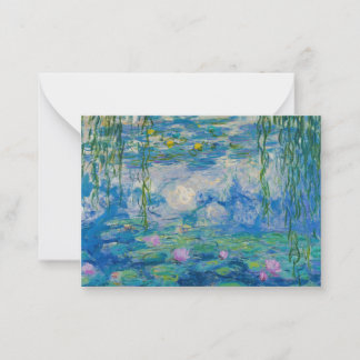 Waterlilies, 1916-1919 by Claude Monet Notitiekaartje