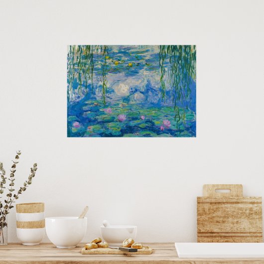 Waterlilies, 1916-1919 by Claude Monet Poster (Keuken)