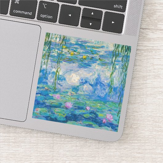 Waterlilies, 1916-1919 by Claude Monet Sticker (Detail)