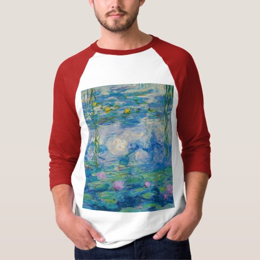 Waterlilies, 1916-1919 by Claude Monet T-shirt (Voorkant)