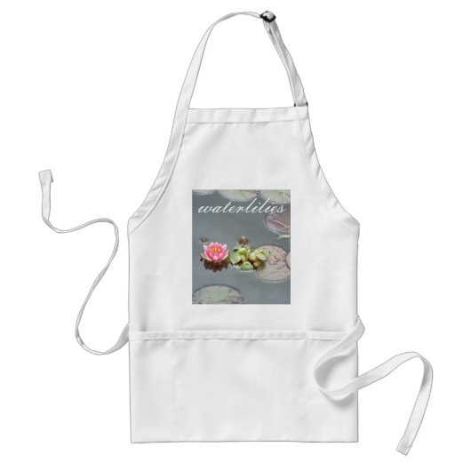 Waterlilies Apron Standaard Schort (Voorkant)