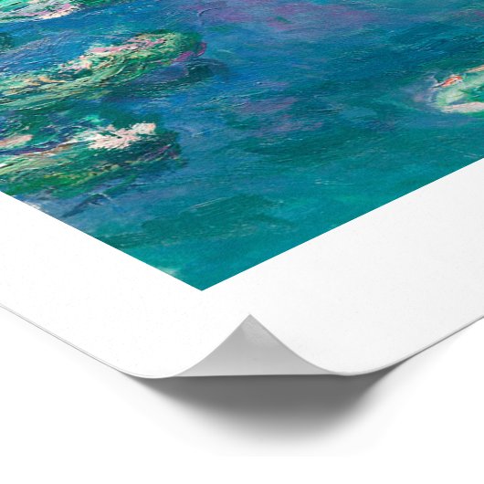 "WATERLILIES" CLAUDE MONET POSTER (Hoek)