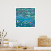"WATERLILIES" CLAUDE MONET POSTER (Keuken)