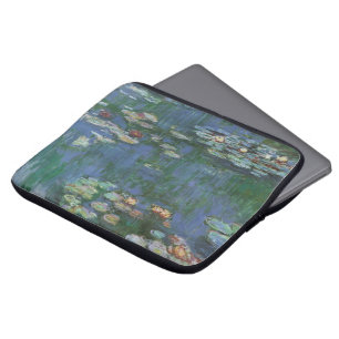 Waterlilies door Claude Monet, Vintage Bloemen Laptop Sleeve