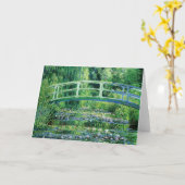 Waterlilies en Japanse brug, Claude Monet Kaart (Gele Bloem)
