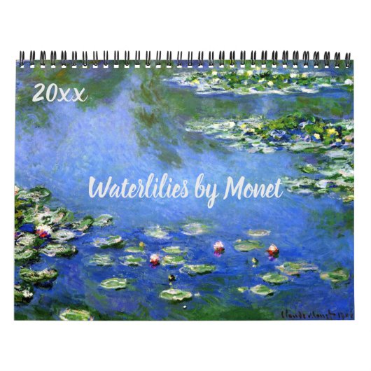  Waterlilies Fine Art van Claude Monet Kalender (Hoes)