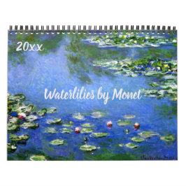  Waterlilies Fine Art van Claude Monet Kalender
