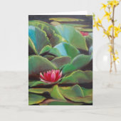 waterlilies kaart (Gele Bloem)