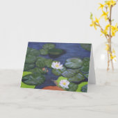 "Waterlilies van Vermeer " Kaart (Gele Bloem)