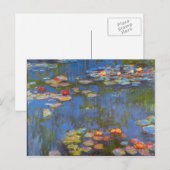 Waterlillies van Claude Monet Briefkaart (Voorkant / Achterkant)