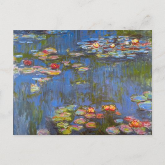 Waterlillies van Claude Monet Briefkaart (Voorkant)