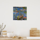 Waterlillies van Claude Monet Poster (Keuken)