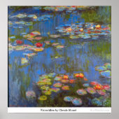 Waterlillies van Claude Monet Poster (Voorkant)