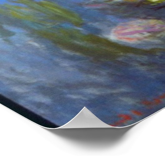 Waterlillies van Claude Monet Poster (Hoek)