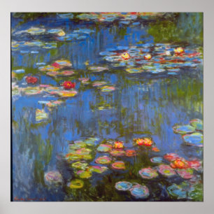 Waterlillies van Claude Monet Poster