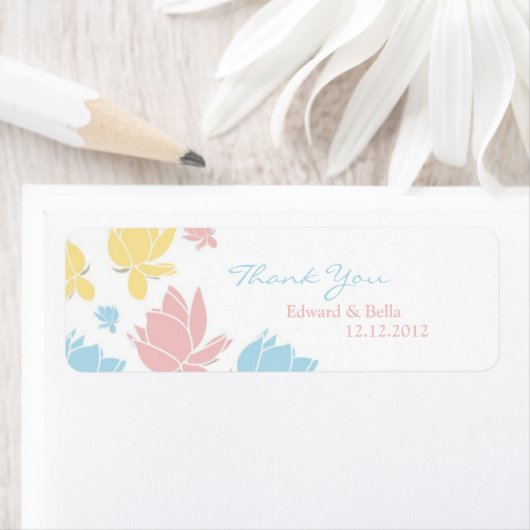 Waterlilly Weddenschap Dank je cadeaulabel Label (Insitu)