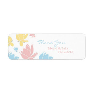 Waterlilly Weddenschap Dank je cadeaulabel Label