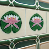Waterlily Art  Decor Boch Frères Tegeltje