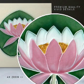 Waterlily Art  Decor Boch Frères Tegeltje