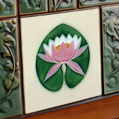 Waterlily Art  Decor Boch Frères Tegeltje
