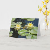 Waterlily Blank Note Card Kaart (Gele Bloem)