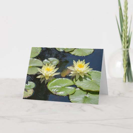 Waterlily Blank Note Card Kaart (Voorkant)