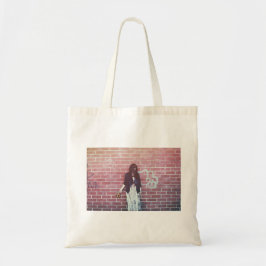 Waterlily Brooklyn Brick Red Wall Foto Tote Bag