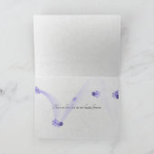 waterlily bud with lily pads sympathy kaart (Binnen)