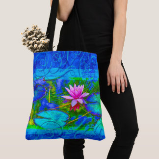 Waterlily Canvas tas Yogini Blue Lotus Bliss