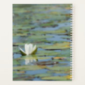 Waterlily Lake Flower Waterverf Dagelijkse Planner (Achterkant)