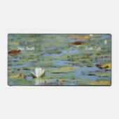 Waterlily Lake Flower Waterverf Desk Mat (Voorkant)
