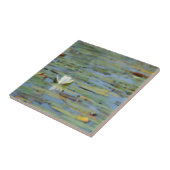 Waterlily Lake Flower Waterverf keramische Tegel Tegeltje (Zijkant)