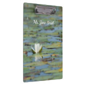 Waterlily Lake Flower Waterverf Klembord (Rechts)