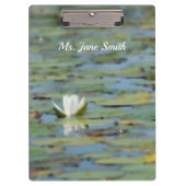 Waterlily Lake Flower Waterverf Klembord (Voorkant)