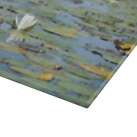 Waterlily Lake Flower Waterverf snijplank (Hoek)