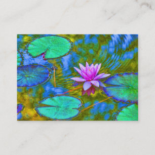 Waterlily Lotus for Yoga Studio, Spa, Beauty Salon Visitekaartje