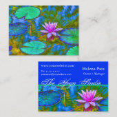 Waterlily Lotus for Yoga Studio, Spa, Beauty Salon Visitekaartje (Voorkant / Achterkant)