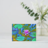 Waterlily Lotus for Yoga Studio, Spa, Beauty Salon Visitekaartje (Staand voorkant)