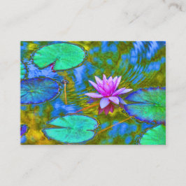 Waterlily Lotus for Yoga Studio, Spa, Beauty Salon Visitekaartje