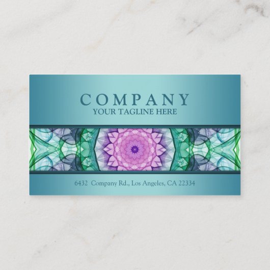 WaterLily Mandala-afsprakenkaart Afsprakenkaartje (Achterkant)