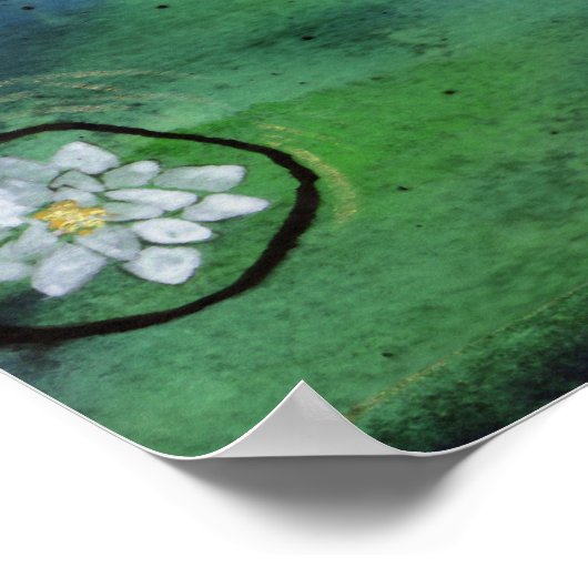 Waterlily Mermaid Poster (Hoek)