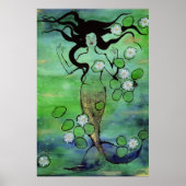 Waterlily Mermaid Poster (Voorkant)