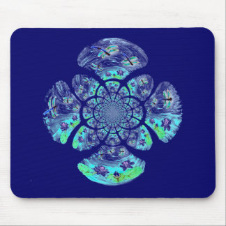 Waterlily Natuur Pattern Dragonflies Muismat